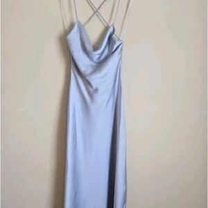 Primark Sleek Silver Backless Dress